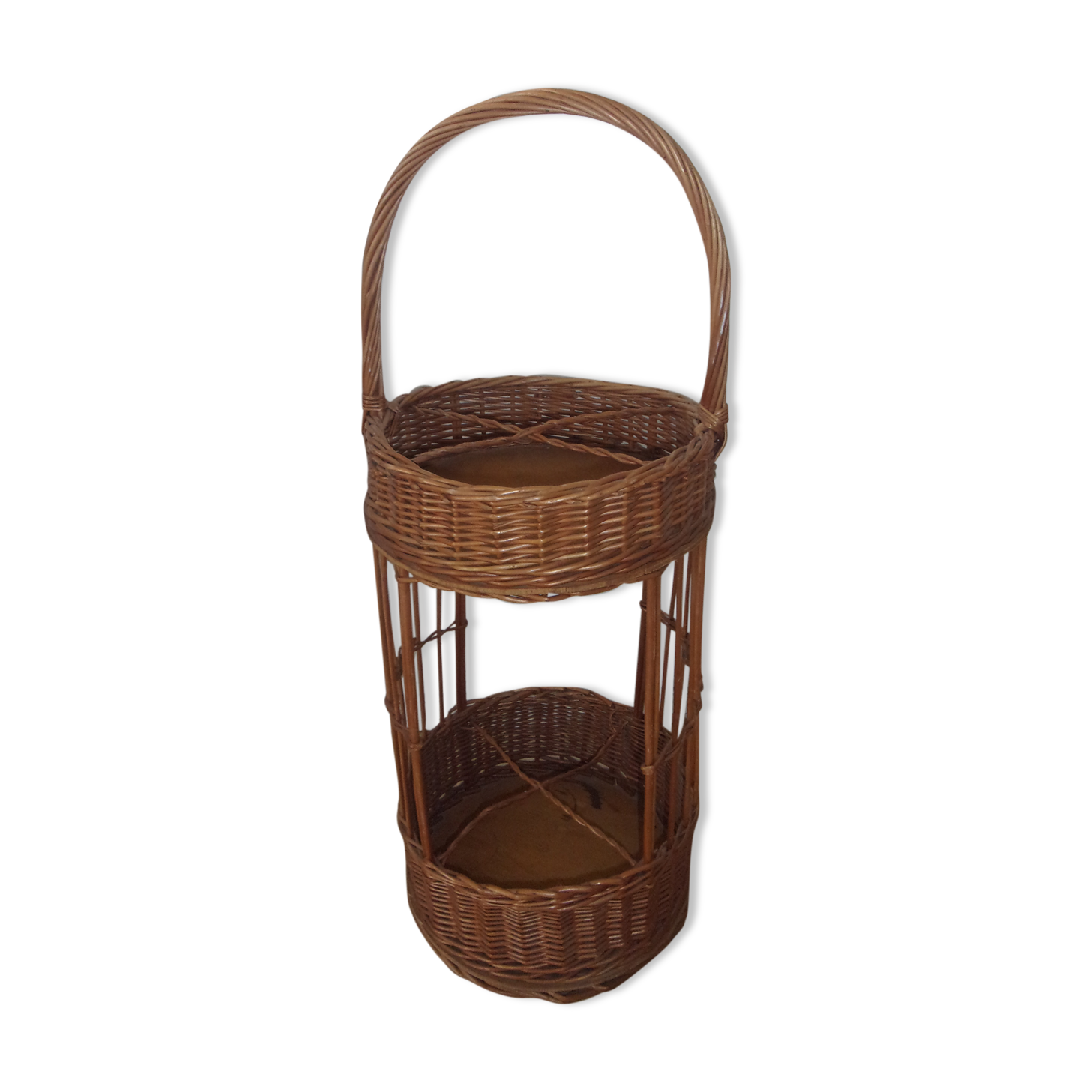 Appetizer basket Wicker bottle holders