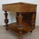 Very pretty Renaissance style display case in solid walnut circa 1850