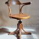 Fauteuil de bureau tournant J&J KOHN début XXe