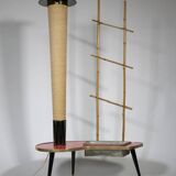 Lampe de table sur pied en forme de rein, milieu du siècle, années 1960