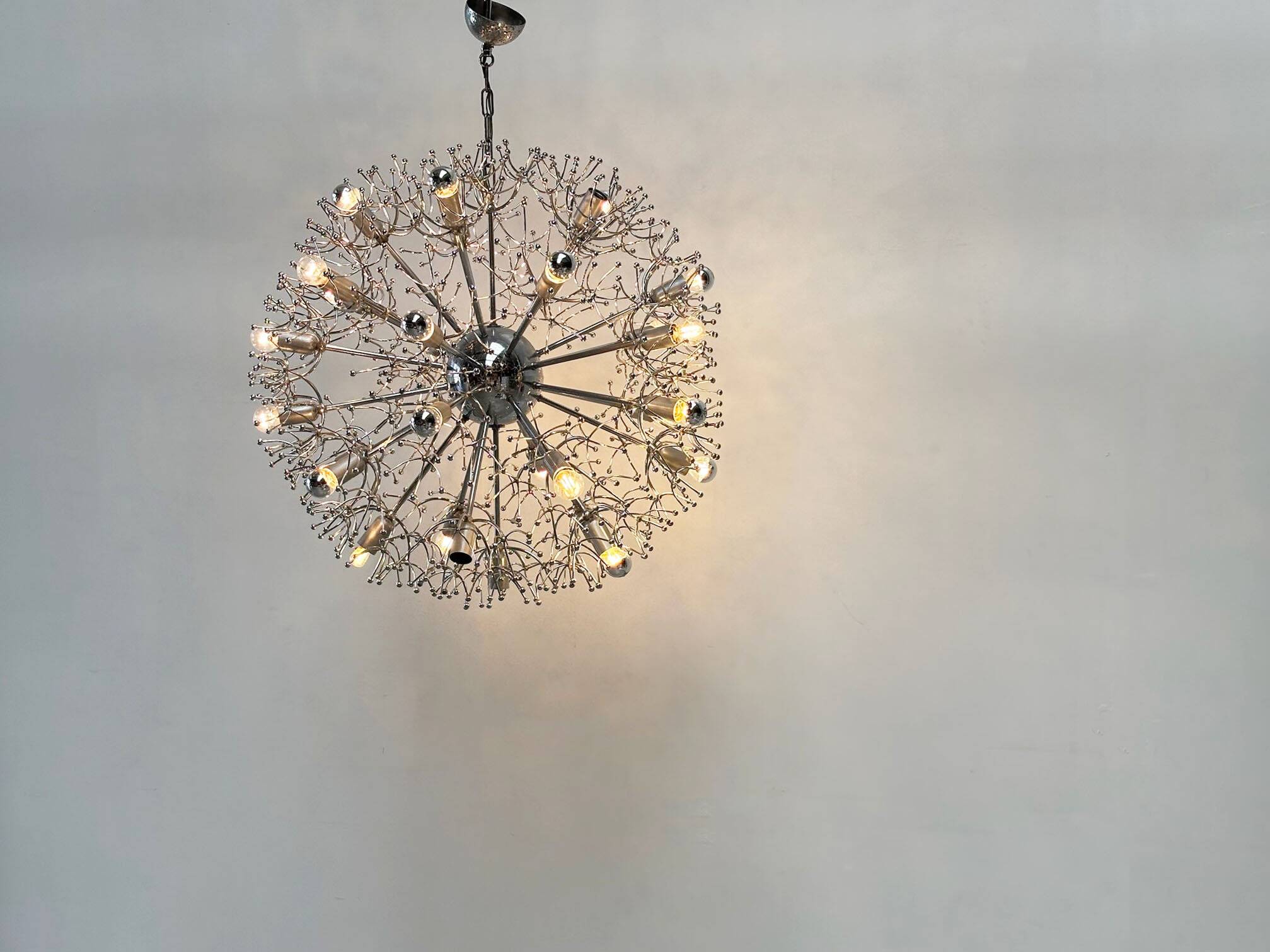 XL Chrome "Sputnik" chandelier