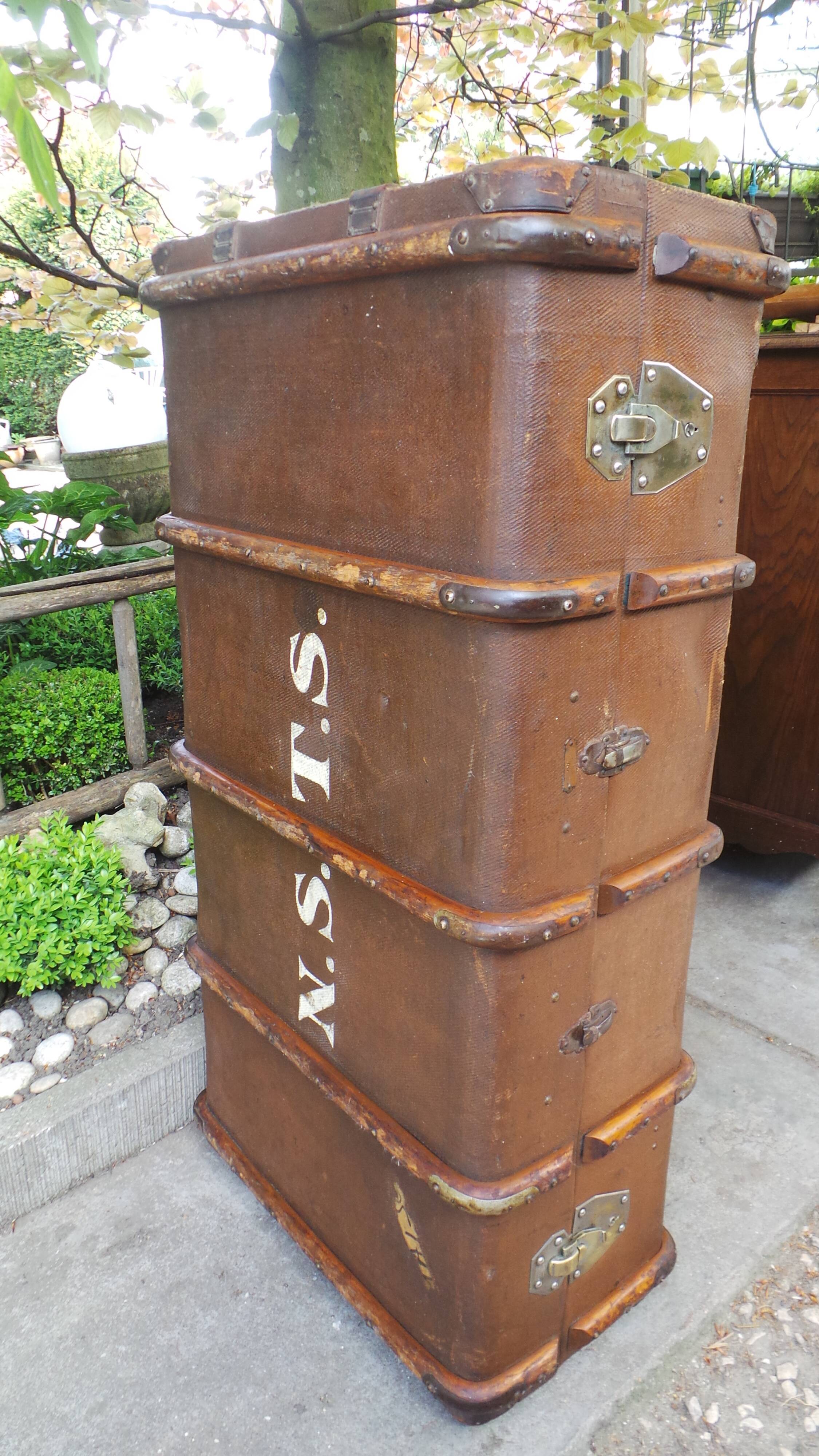 Trunk chest travel russian old