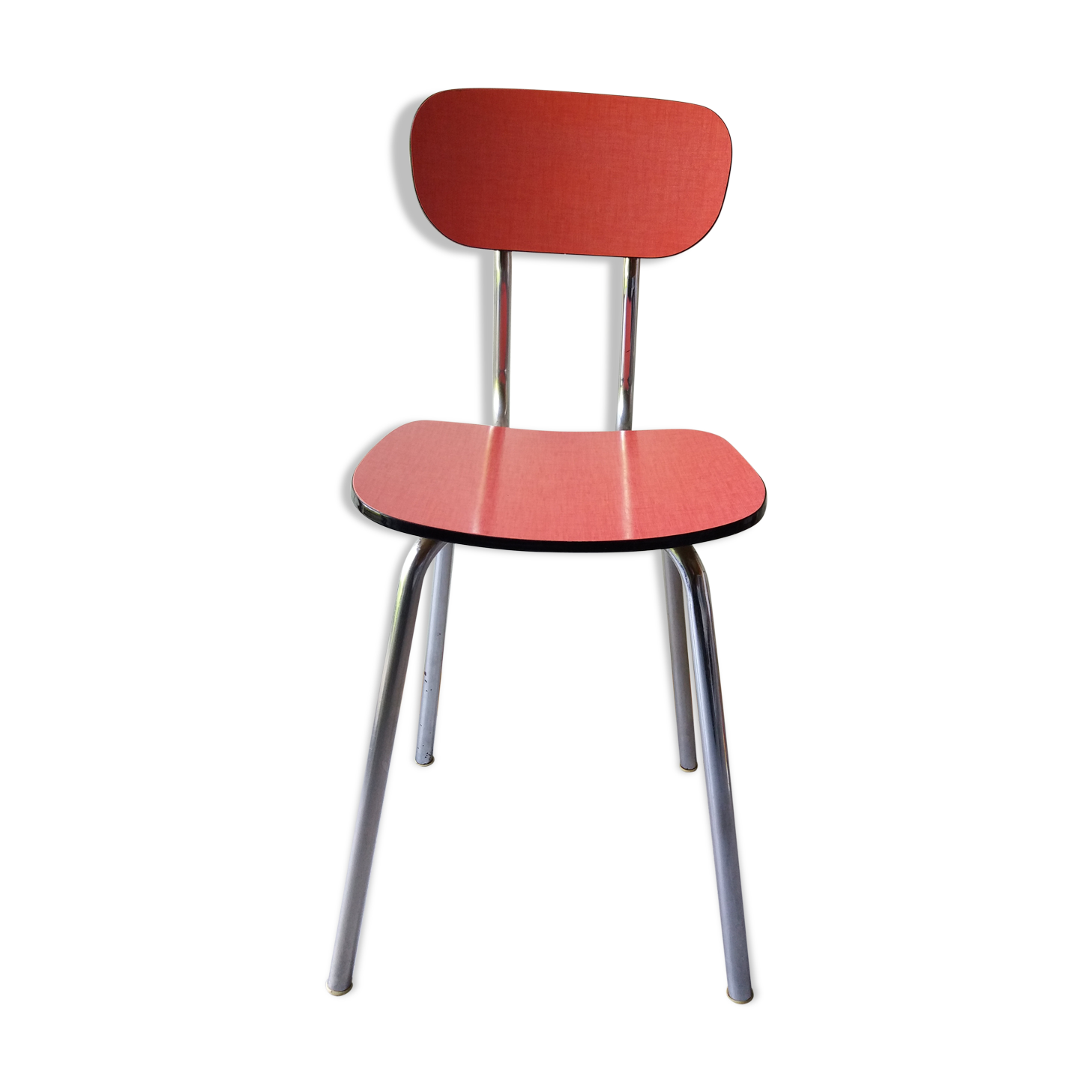Red formica chair