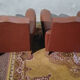 Paire de fauteuils club moustache 1940
