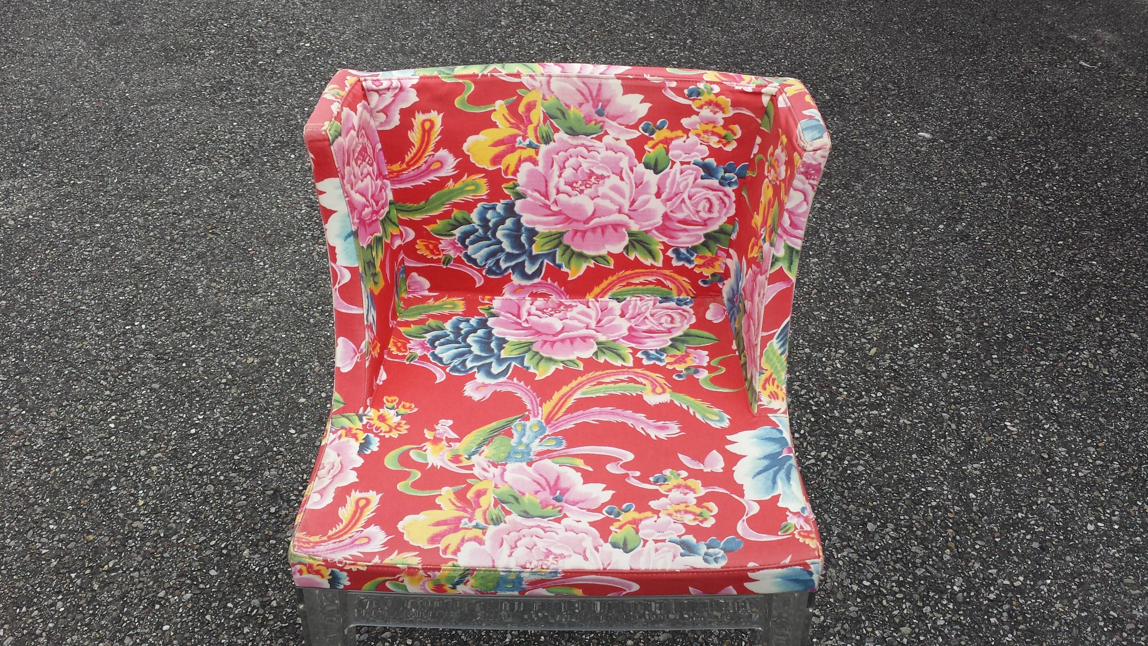 2 fauteuils Mademoiselle Kartell plexi design Philippe Starck