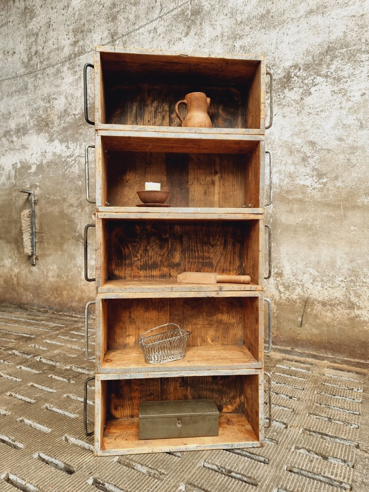 Industrial cabinet bookcase