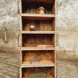 Industrial cabinet bookcase