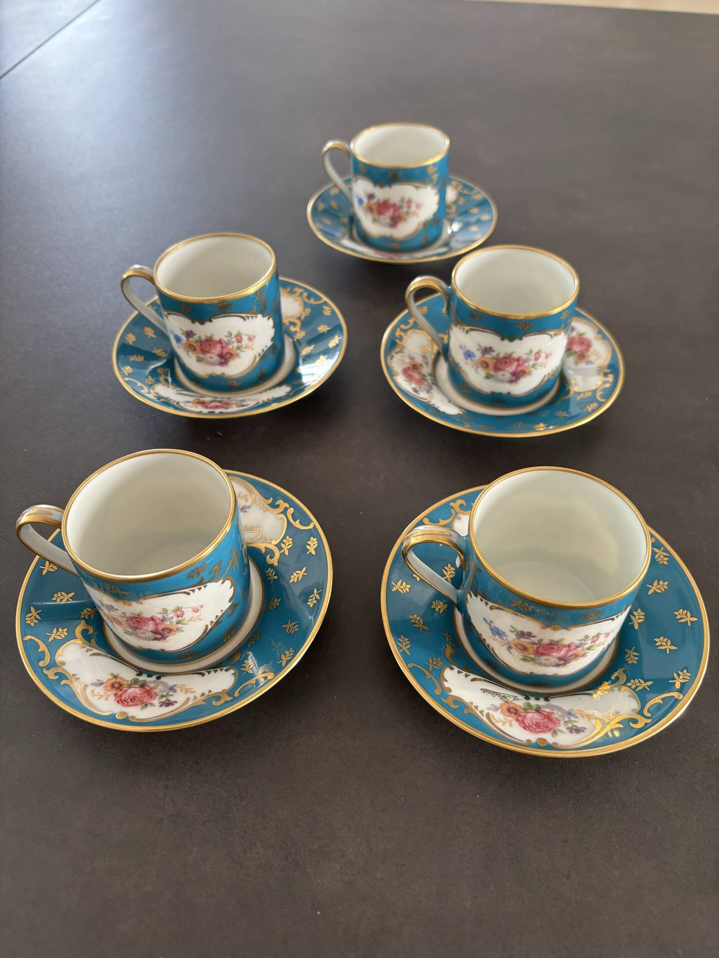 5-cup moka service Royal Limoges factory