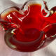 Vintage Murano ashtray - empty red pocket