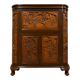 Meuble bar chinois sculpté en bois – XXe siècle