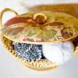 Sewing box or rattan suitcase