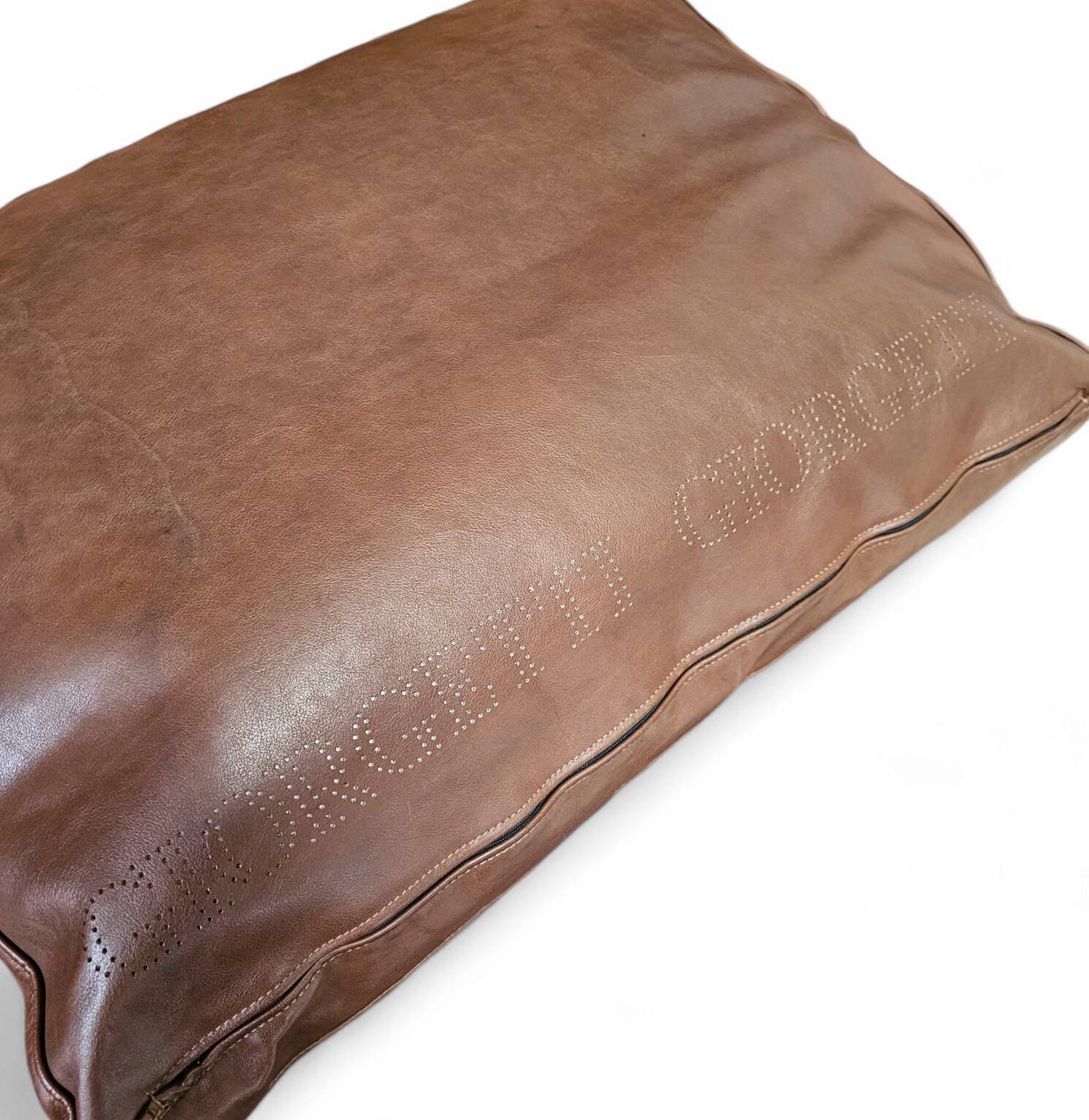 Antonello Mosca giorgetti sofa royal 1970's cognac leather / patina