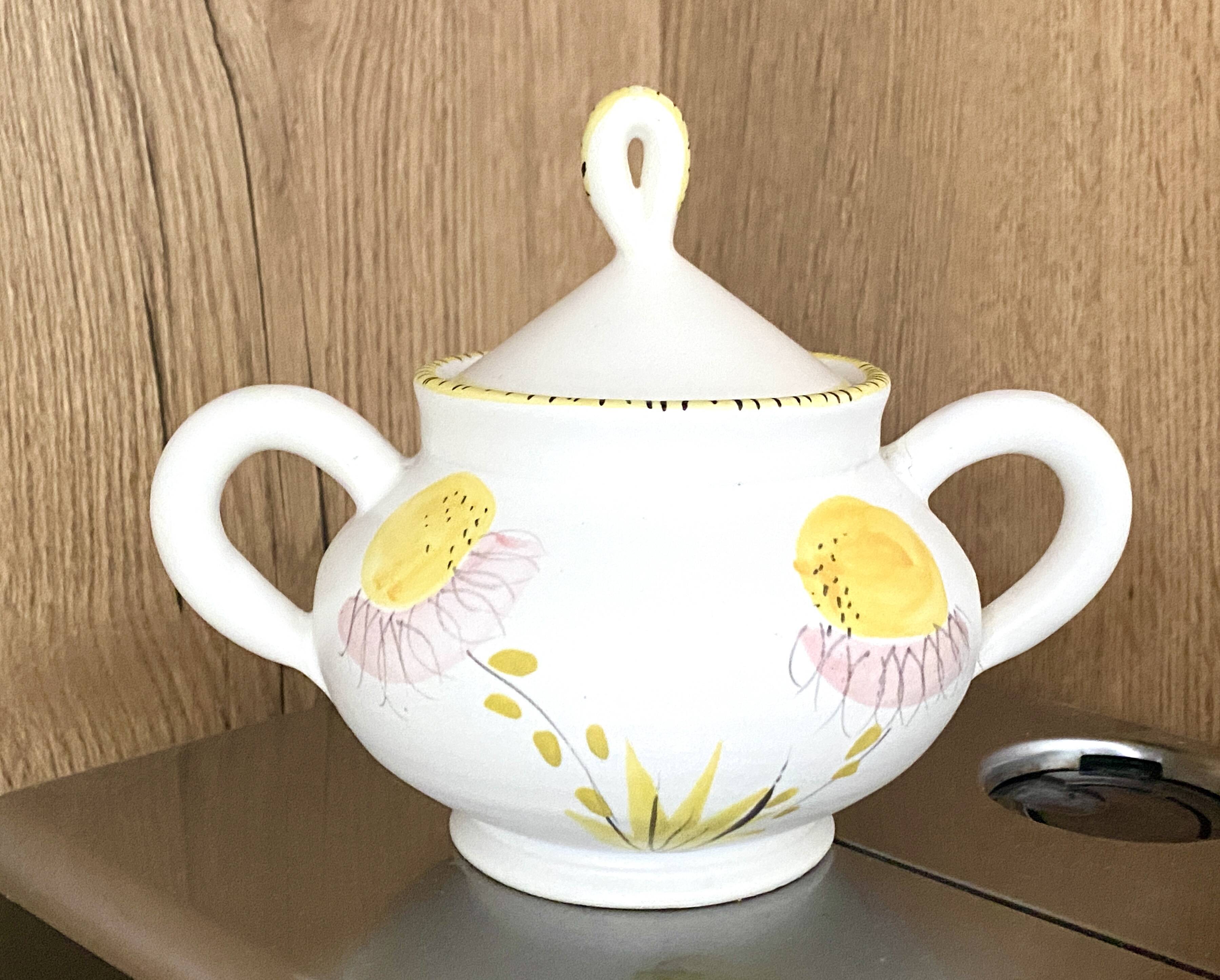 Duo tea or coffee service by the Cerenne workshop in Vallauris, circa 1955