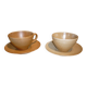 Tasses et sous-tasses en grès CNP Village