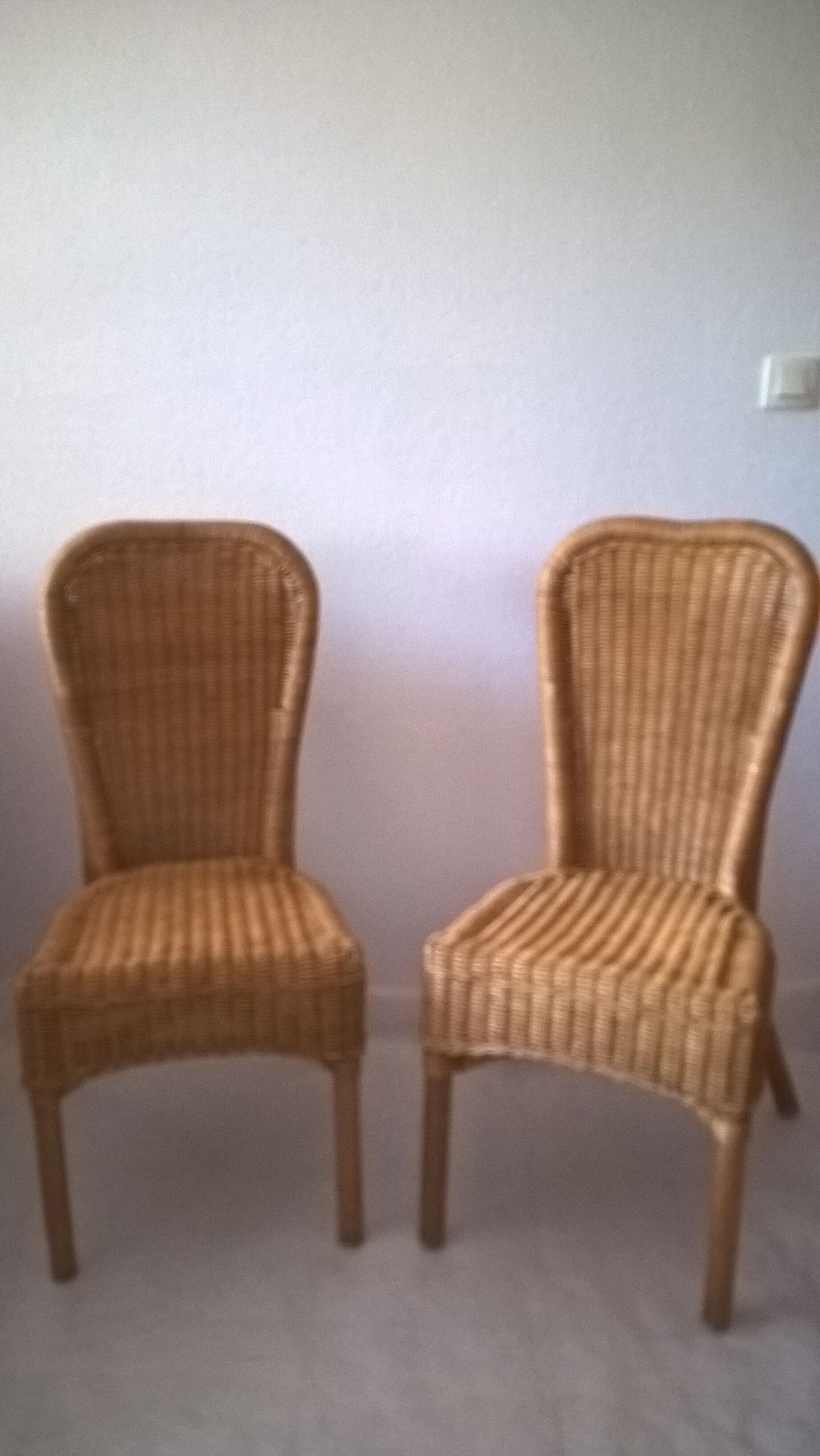 Nice pair of 90 Euros rattan chairs