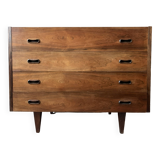 Coiffeuse, commode scandinave en palissandre, années 60