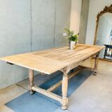 Table de ferme sablée à rallonges
