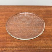 Large Finnish glass plate from the mid-century by Humppila.