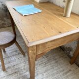 Oak desk with spindle legs, 1950s