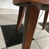 Leather club armchair
