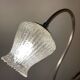 Metal and wood gooseneck table lamp