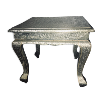 Metallic ethnic coffee table