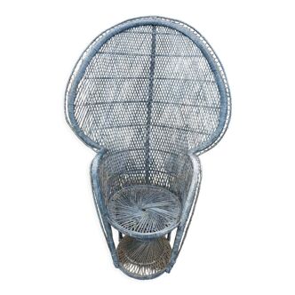Armchair Emmanuelle wicker vintage rattan