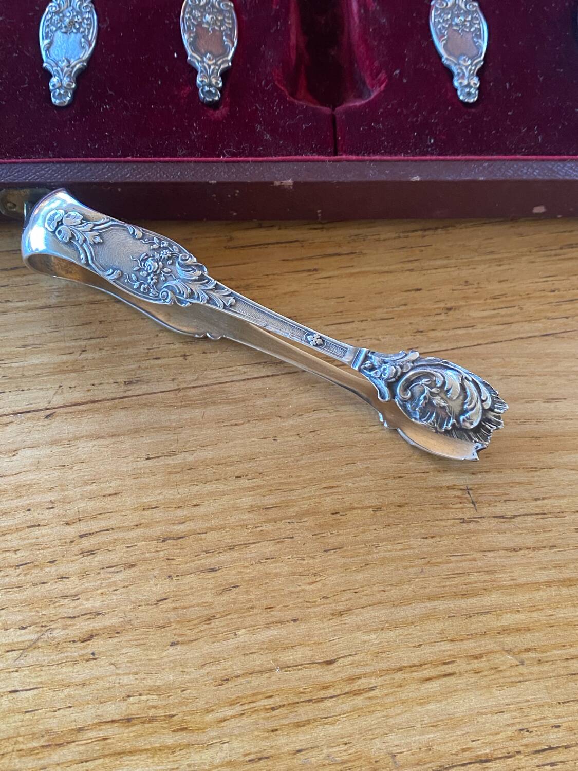 Solid silver mignardises cutlery set