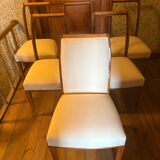 Six Art Deco chairs