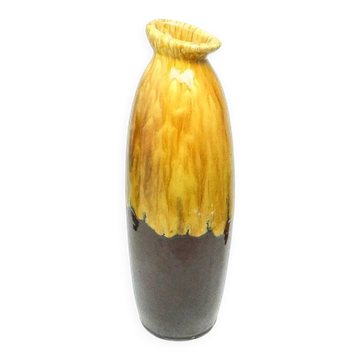 Mid-century modern vase, glazed ceramic, Spółdzielnia Milenium, Poland, 1970s