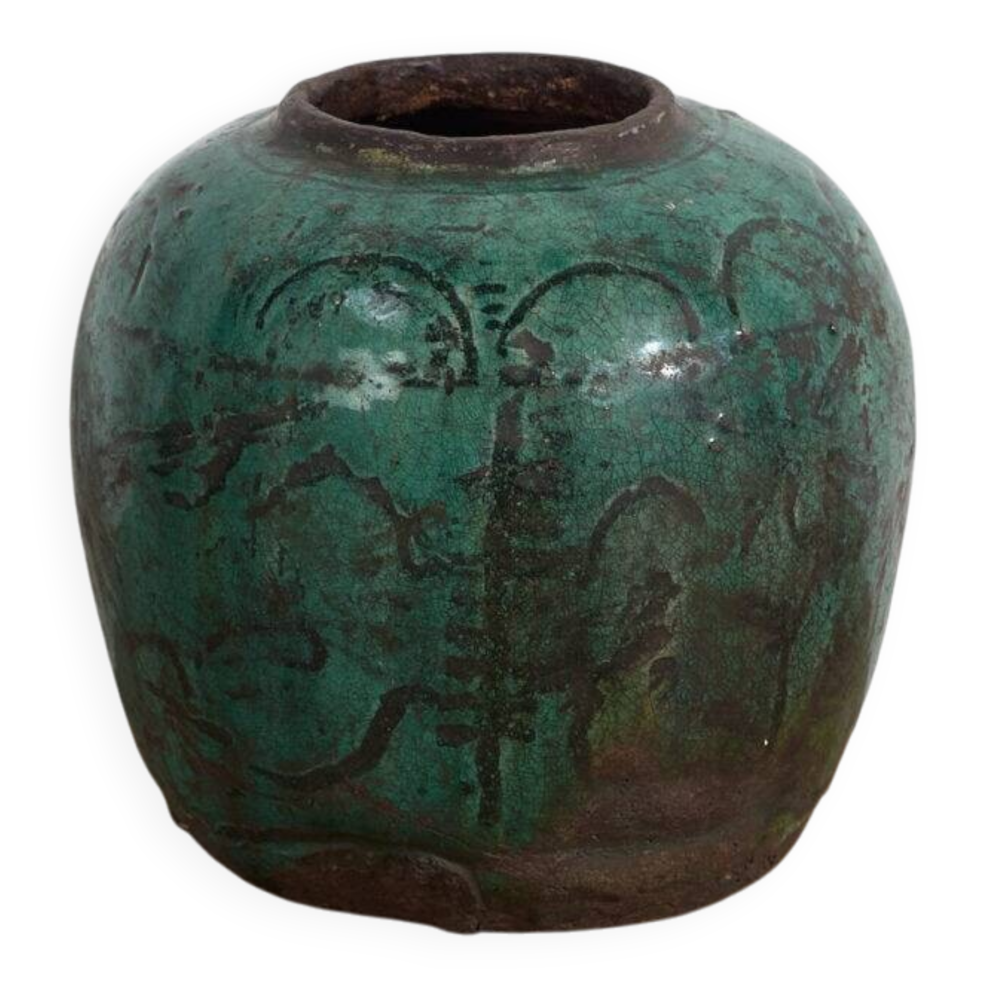 Ancient oriental vase in wabi sabi style (c.1820) #39