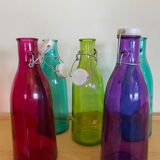 Set of 5 glass bottles