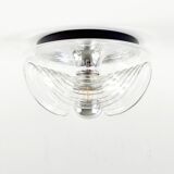 Paire de grands plafonniers « Wave » par Koch & Lowy pour Peill & Putzler, années 1970