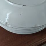 Set of 7 flat plates of Sarreguemines