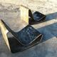 Set of 2 Early Edition Loop Garden Rocking Chairs by Willy Guhl for Eternit AG, Switzerland 1950s