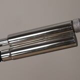 Vintage arc floor lamp with a chrome metal balance, 1970.