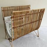 Magazine rack, rattan