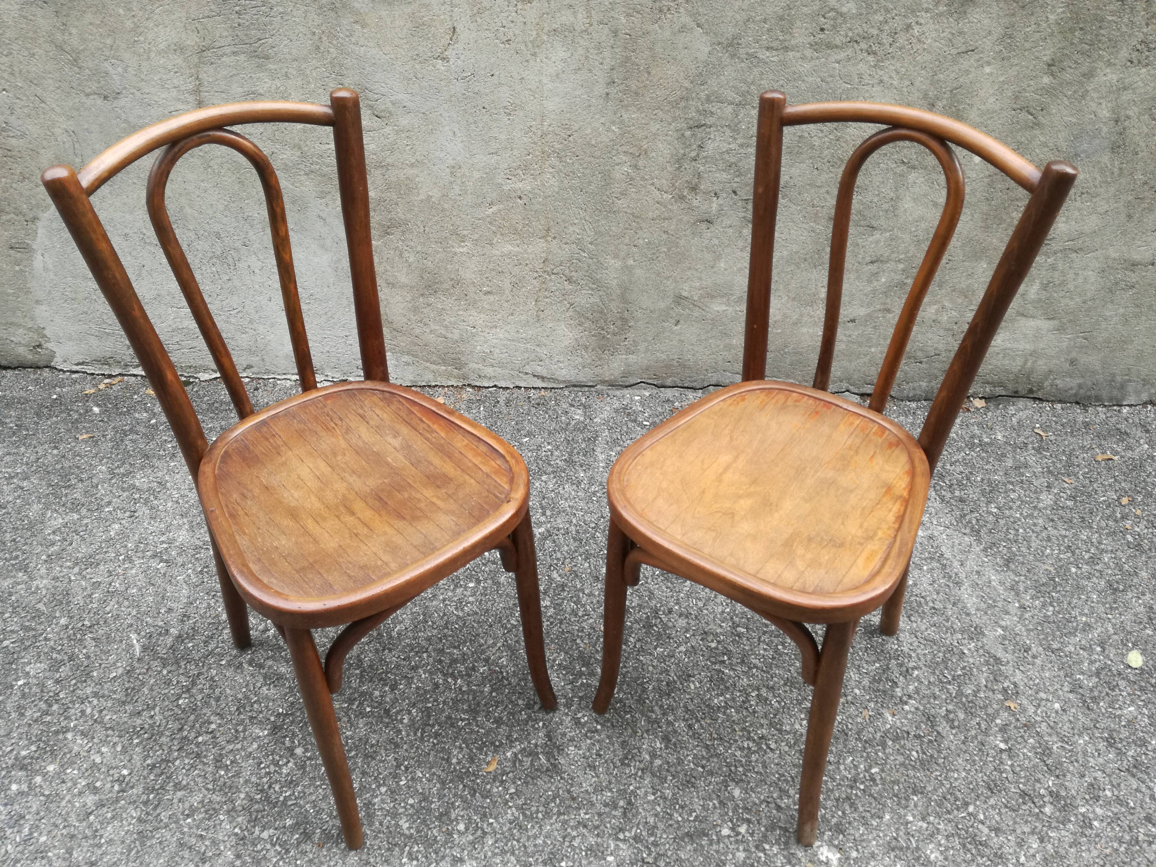Duo de chaises bistrot baumann