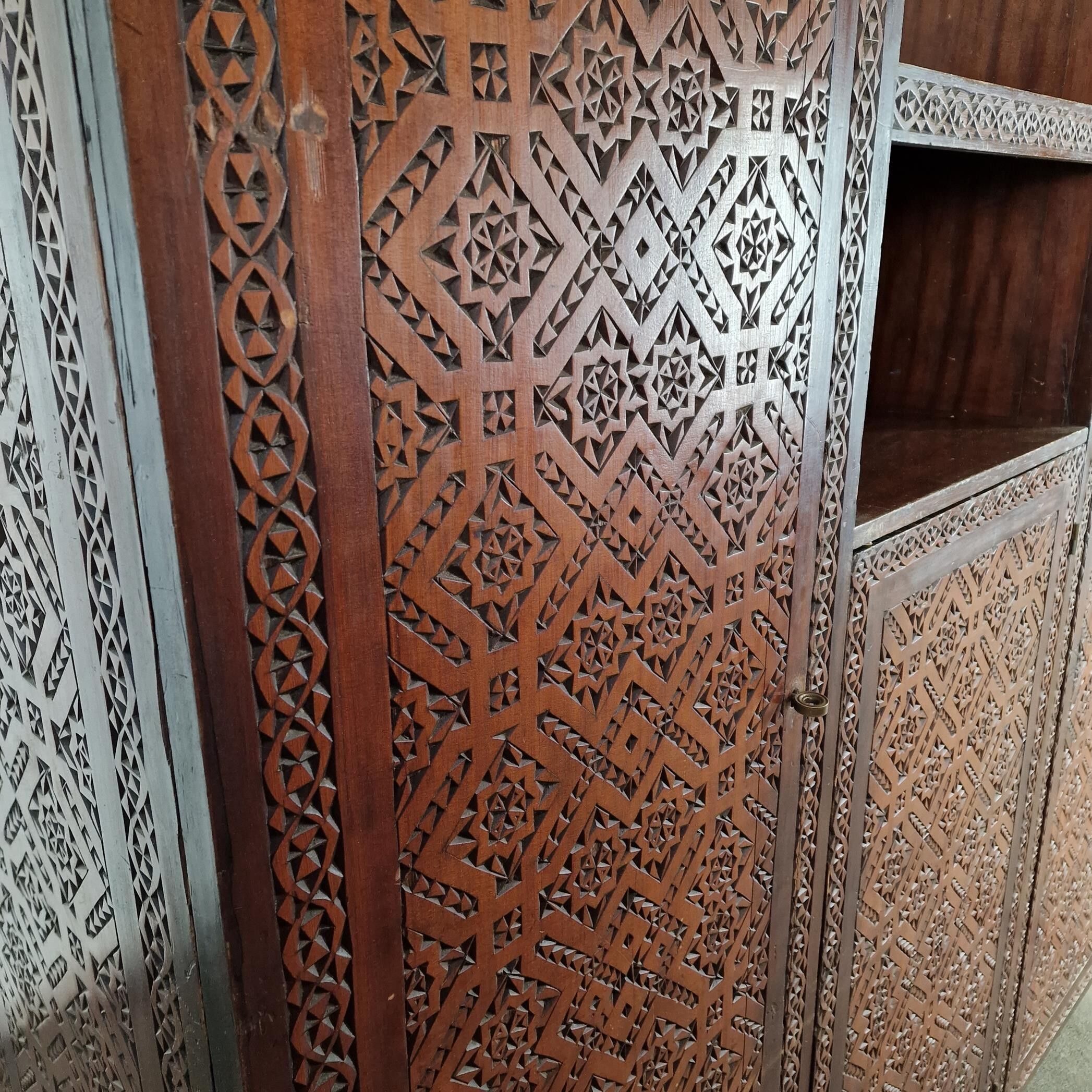 Wooden carved cabinet