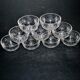 Lorraine crystalware set of 9 cut crystal bowls model Junon Lemberg Chantilly