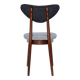 Heart-shaped chair in light blue and dark blue denim, Europe, 1960s