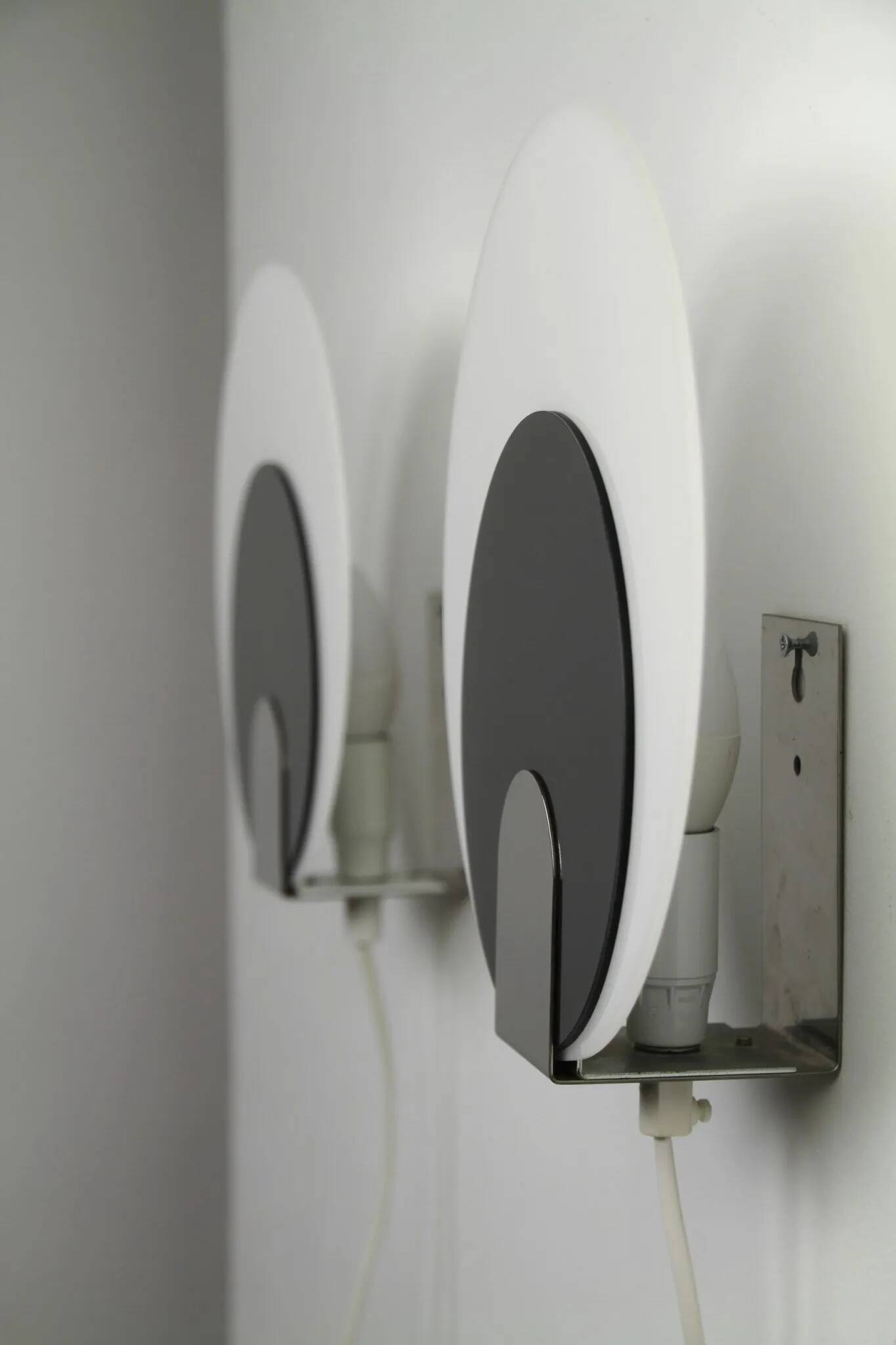 Pair of Typ 421 Wall Sconces — NAFA (Nybro Armaturfabrik), Sweden, 1970s