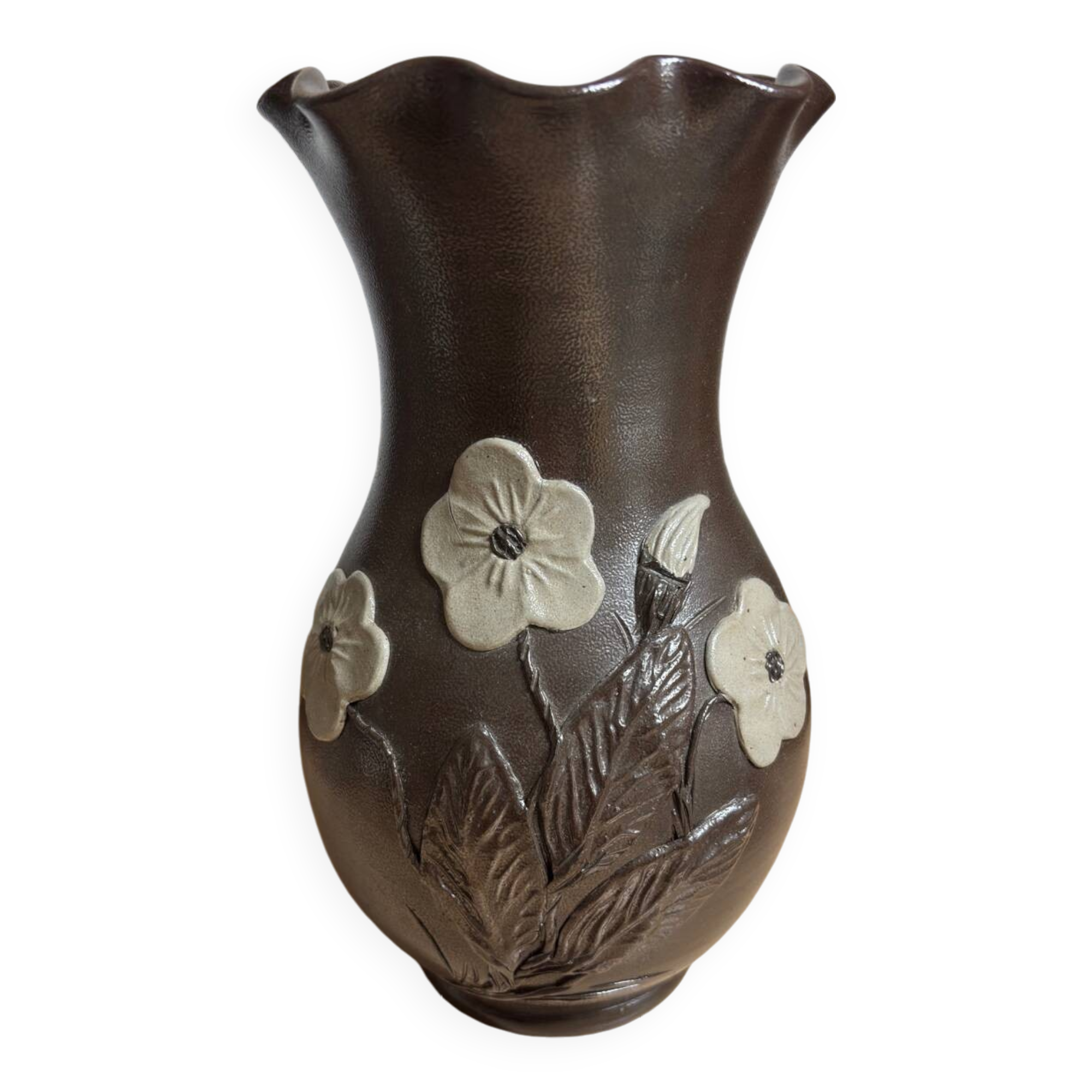 Vase de Noron à décor de fleurs