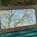 Rare art deco mirror 109x57cm