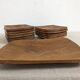 Vintage scandinavian plates and dishes in solid teak