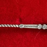 Art Nouveau solid silver sugar spoon