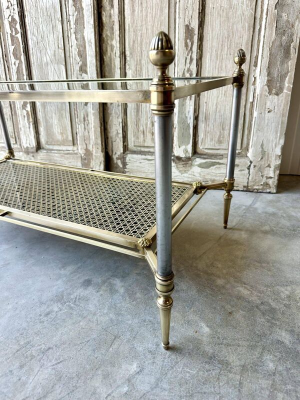 Table basse à double patine attribuée à Maison Jansen