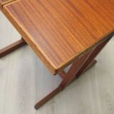 Table basse en acajou, design danois, années 1970, production : Danemark