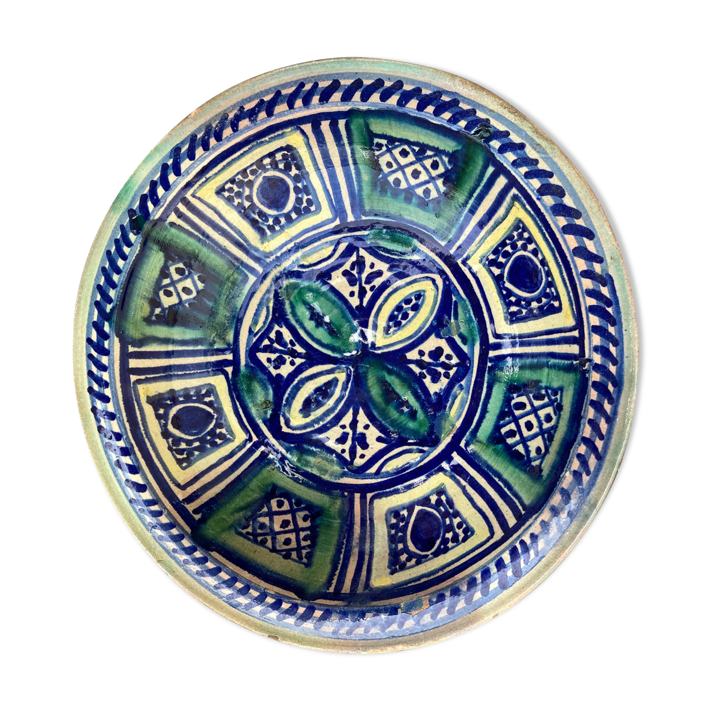 Plat en céramique vintage