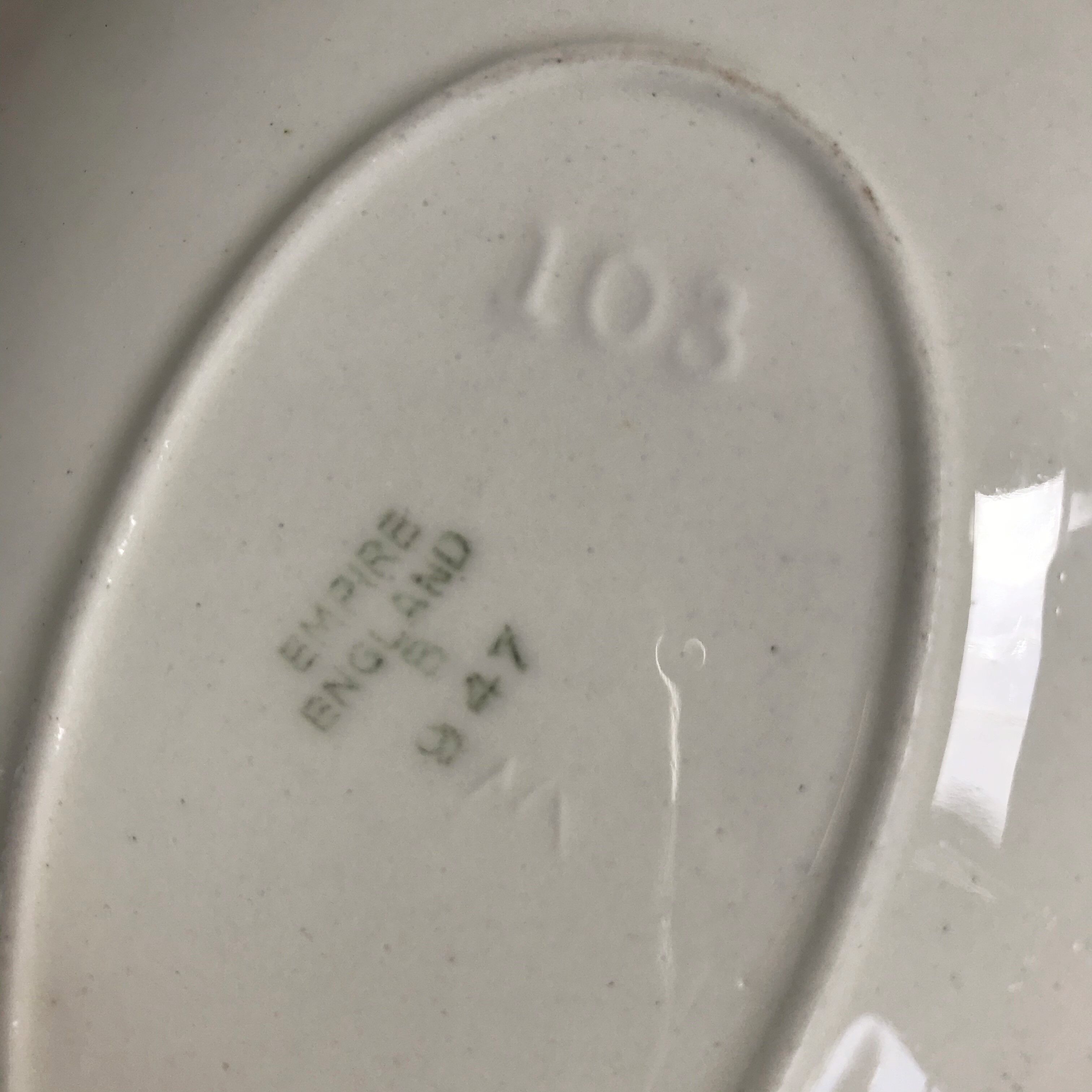 Pair of English earthenware ravines